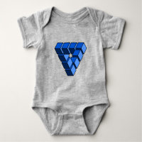 Blocos Triangulares de Brinquedo Azul Engraçado Ar