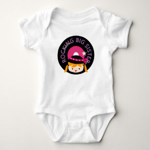 Body Para Bebê Blond Rocking Big Sister