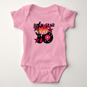 Body Para Bebê Bloni Rock Star Girl