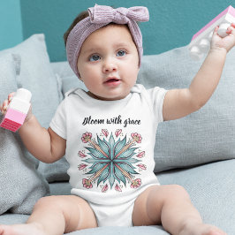 Body Para Bebê Bloom com Graça: Primavera Floral