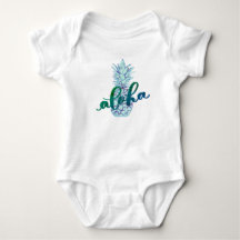 Blue Aloha Abacaxi Bebê