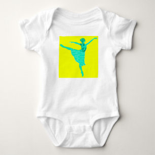 Body Para Bebê Blue Ballerina Ano Novo Bebê Jersey Bodô