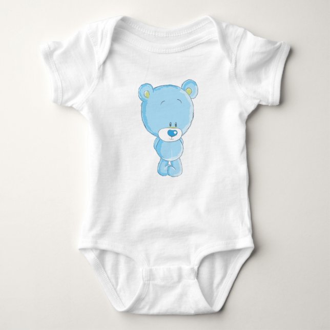 Body Para Bebê Blue Bear Baby Jersey (Frente)