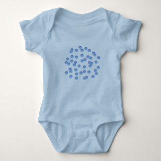 Body Para Bebê Blue Bolinhas Baby Jersey