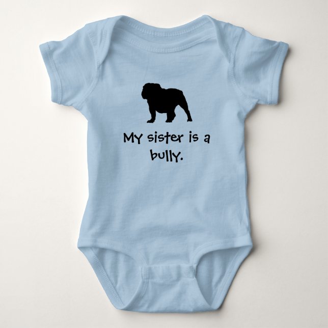 Body Para Bebê Blue Bully Sister Creeper (Frente)