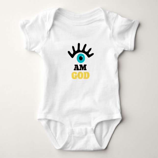 Body Para Bebê Blue Eye Baby Jersey (Frente)
