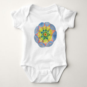 Body Para Bebê Blue Mandala