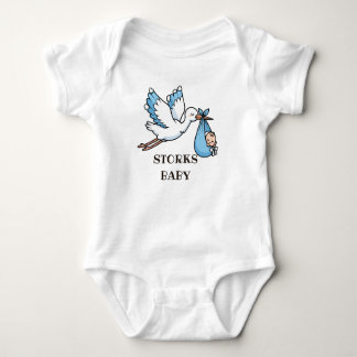 Body Para Bebê Blue STORKS 