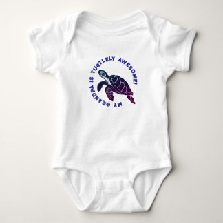 Body Para Bebê Blue Turtle GRANDPA