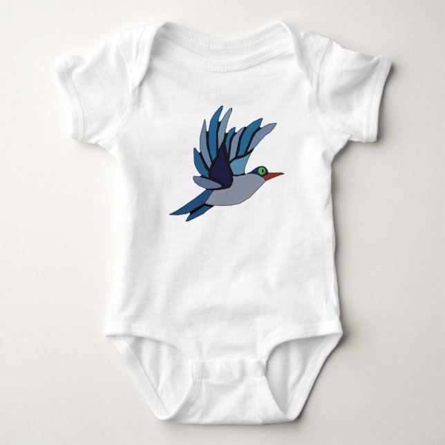 Body Para Bebê Bluebird da felicidade (Frente)