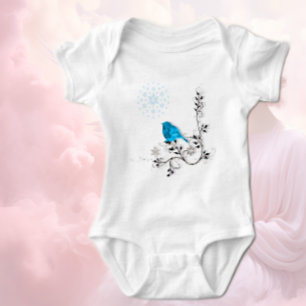 Body Para Bebê Bluebird da felicidade