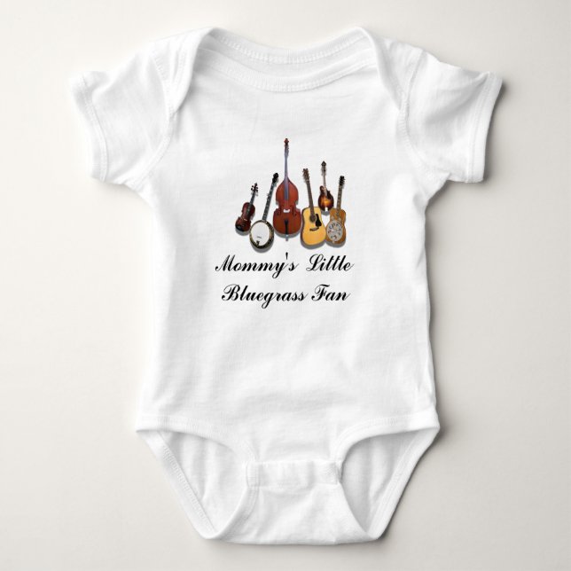 BODY PARA BEBÊ BLUEGRASS BAND-T-SHIRT DE 6 PARTES (Frente)