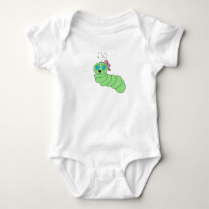 Body Para Bebê Blusa Bebê Minhoca Fofa
