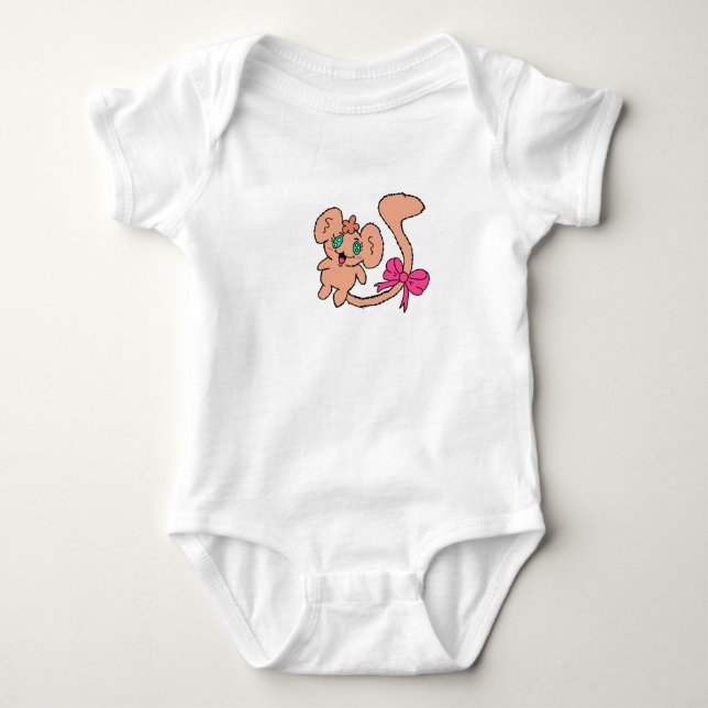 Body Para Bebê Blusa de Bebê Macaco Fofo (Frente)