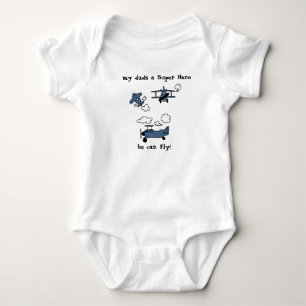 Body Para Bebê Boa Noite Bye Bi-Planes Super Hero Baby Bodycase