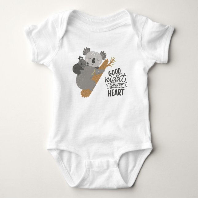 Body Para Bebê Boa Noite Querido (Frente)