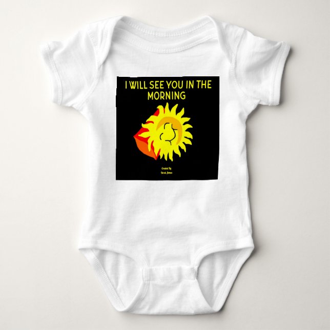 Body Para Bebê Boa Noite Sun Baby Jersey Bodtraje (Frente)