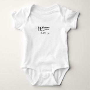 Body Para Bebê Boa vinda jérsei pequeno do bebê do mundo ao um