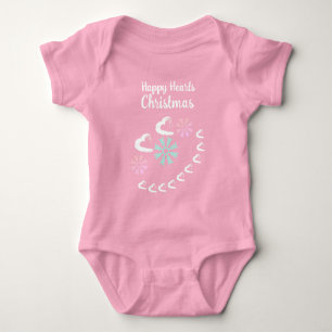 Body Para Bebê Boas Corações Bebê Bodyfit