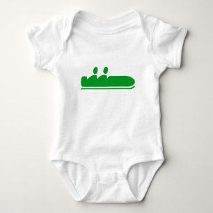 Body Para Bebê Bobsled - Verde Grass