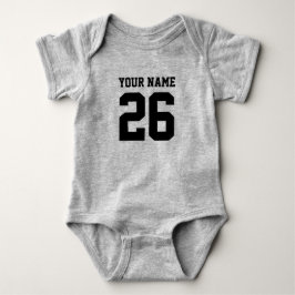 Body Para Bebê Bodies cinzentos personalizados de camisola de fut