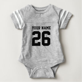 Body Para Bebê Bodies cinzentos personalizados de camisola de fut
