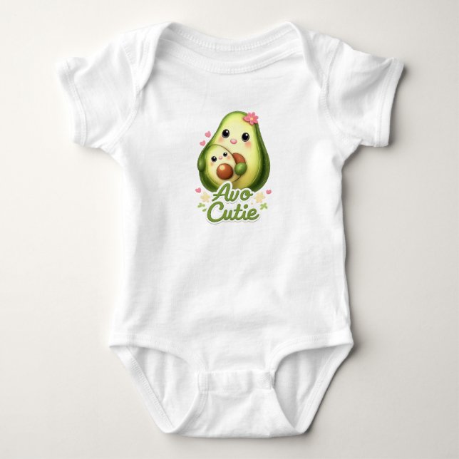 Body Para Bebê Body Avo Cutie Abacate Bebê (Frente)