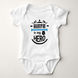 Body Para Bebê Body Bodysuit da Tia é Meu Herói Bebê