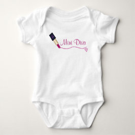 Body Para Bebê Body Bodysuit Mini Diva