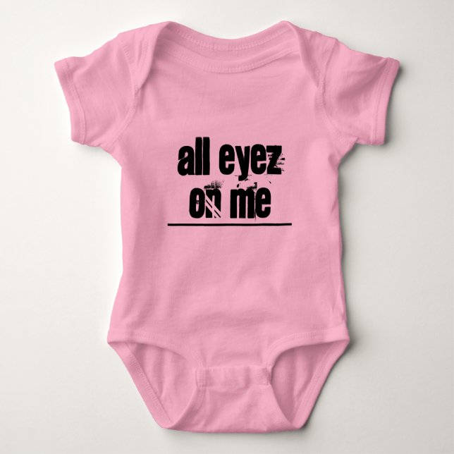 Body Para Bebê Body Bodysuit 'Tudo De Olho Em Mim Bebê' (Frente)