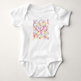 Body Para Bebê Body Confete "C" Macacão de Bebê