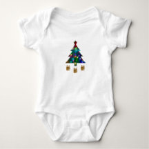 Body de Bebê Árvore de Natal e Presentes