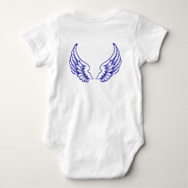 Body Para Bebê Body de Bebê Asas de Anjo Azul