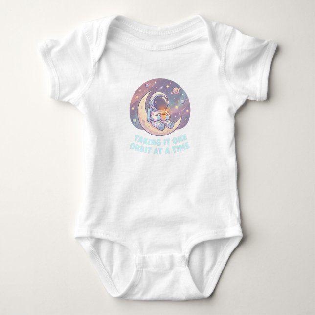 Body Para Bebê Body de Bebê Astronauta Aconchegante – Bebê Espaci (Frente)