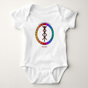 Body Para Bebê Body de Bebê Bindrune Sucesso e Prosperidade
