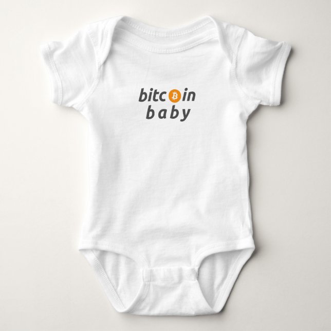 Body Para Bebê Body de Bebê Bitcoin (Frente)