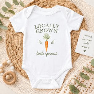 Body Para Bebê Body de Bebê Cenoura Pequeno Broto Cultivado Local
