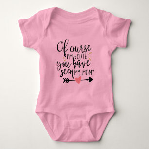 Body Para Bebê Body De Bebê 'Claro que Sou Fofa'