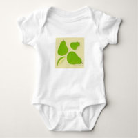Body de Bebê com Desenho de Pera Verde