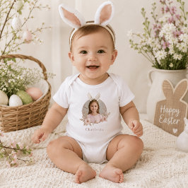 Body Para Bebê Body de Bebê com Foto do Coelho de Páscoa Personal