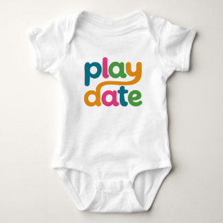 Body Para Bebê Body de Bebê com Logo Colorido da Play Date