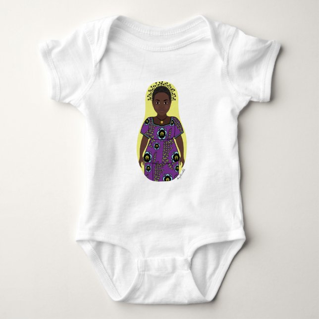 Body Para Bebê Body de Bebê Congolês Matryoshka (Frente)