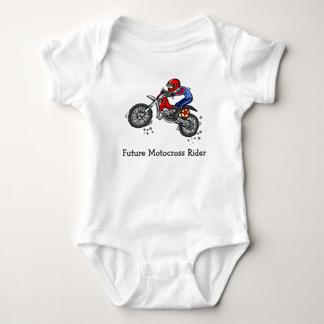 Body Para Bebê Body de Bebê de Motocross (Frente)