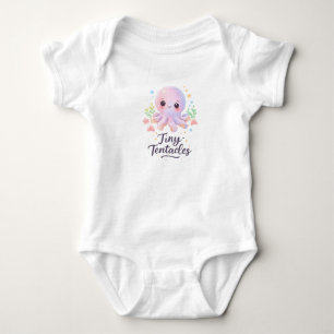 Body Para Bebê Body de Bebê do Pequeno Polvo Tentáculos