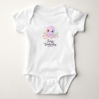 Body Para Bebê Body de Bebê do Pequeno Polvo Tentáculos