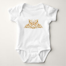 Body de Bebê Dourado Bloom Where You Are Planted