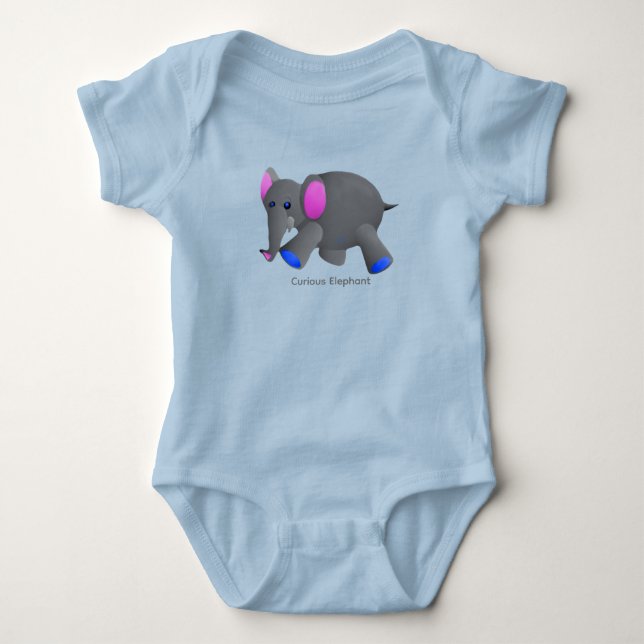Body Para Bebê Body de Bebê Elefante (Frente)