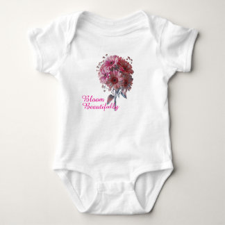 Body Para Bebê Body de Bebê Floral Bloom Beautifully