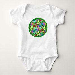 Body Para Bebê Body de Bebê Flores de Gerânio
