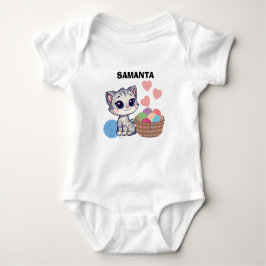 Body Para Bebê Body de Bebê Gatinho e Fio Personalizado